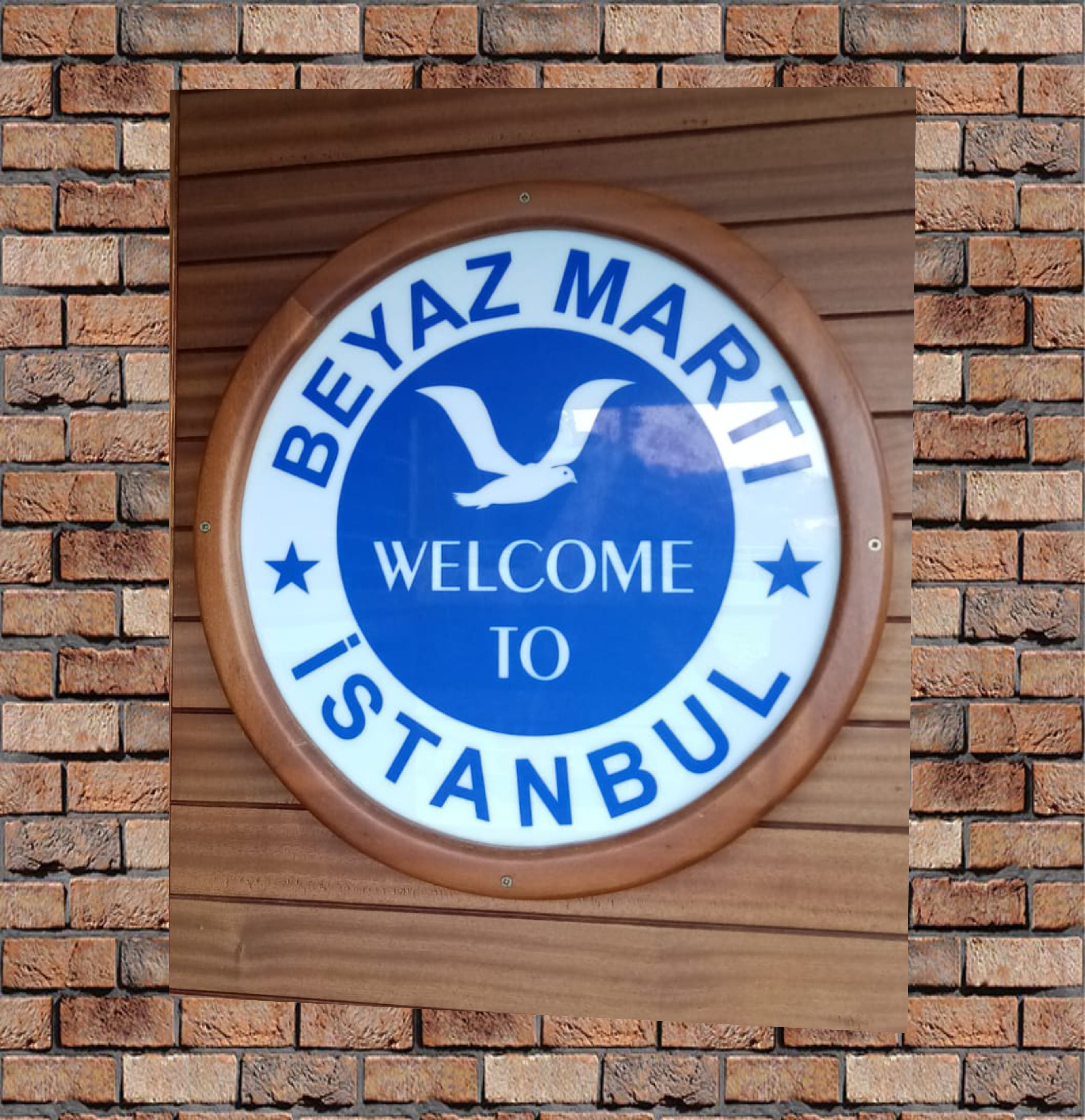 Ahşaplı Akrilik Tabela